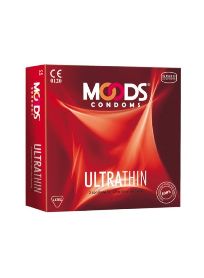 MOODS ULTRA THIN CONDOMS 3'S